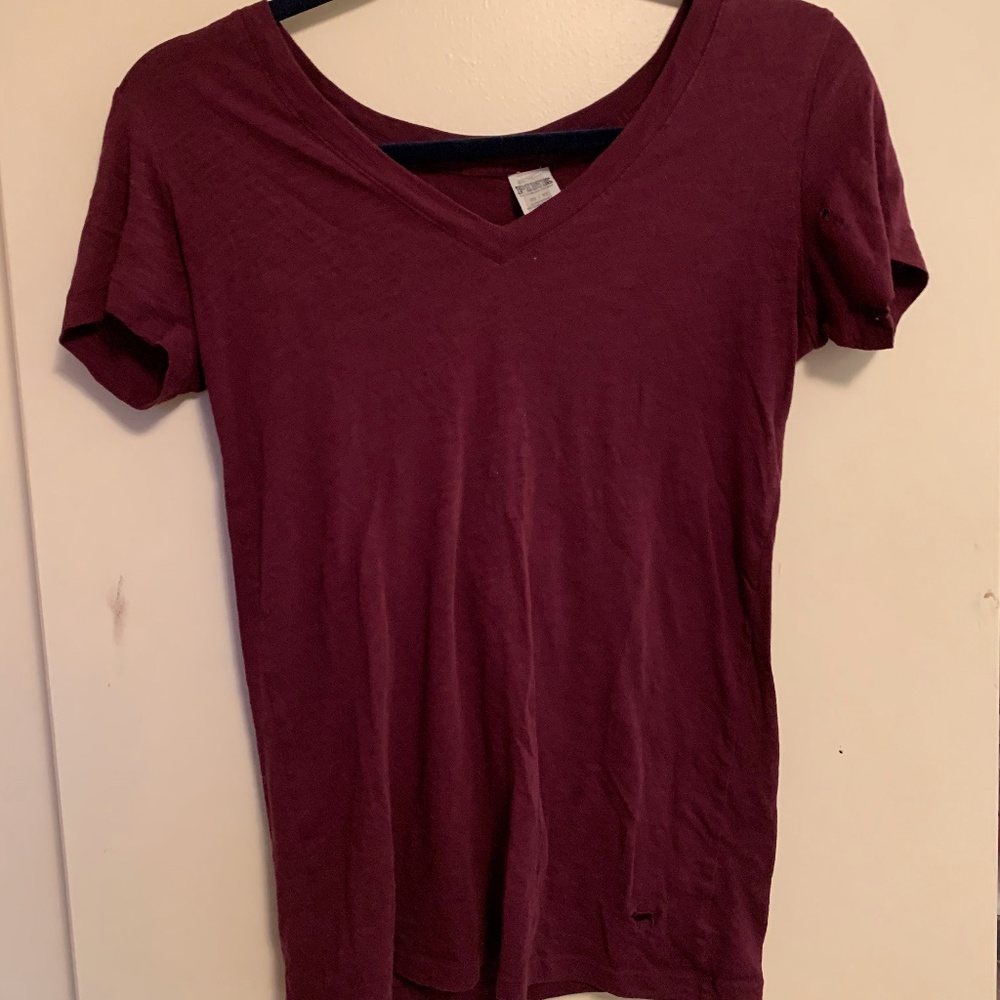 PINK burgundy, wine tee